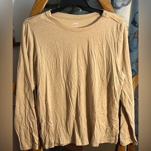 Sonoma Beige Long Sleeve Top